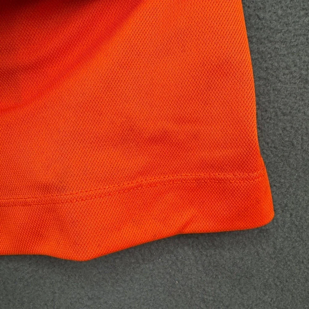 Nike Golf Dri-Fit‎ Polo Shirt XL Orange Shock Top Men's Athletic Golf